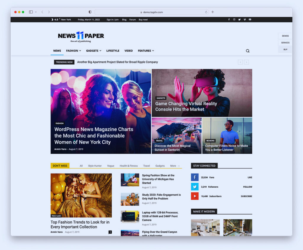 news portal